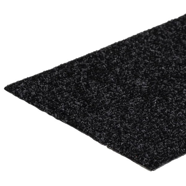 Selbstklebende Stufenmatten, 15er Set, 76x20 cm, Schwarz