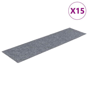 Stufenmatten Selbstklebend Hellgrau 76x20cm 15er Set