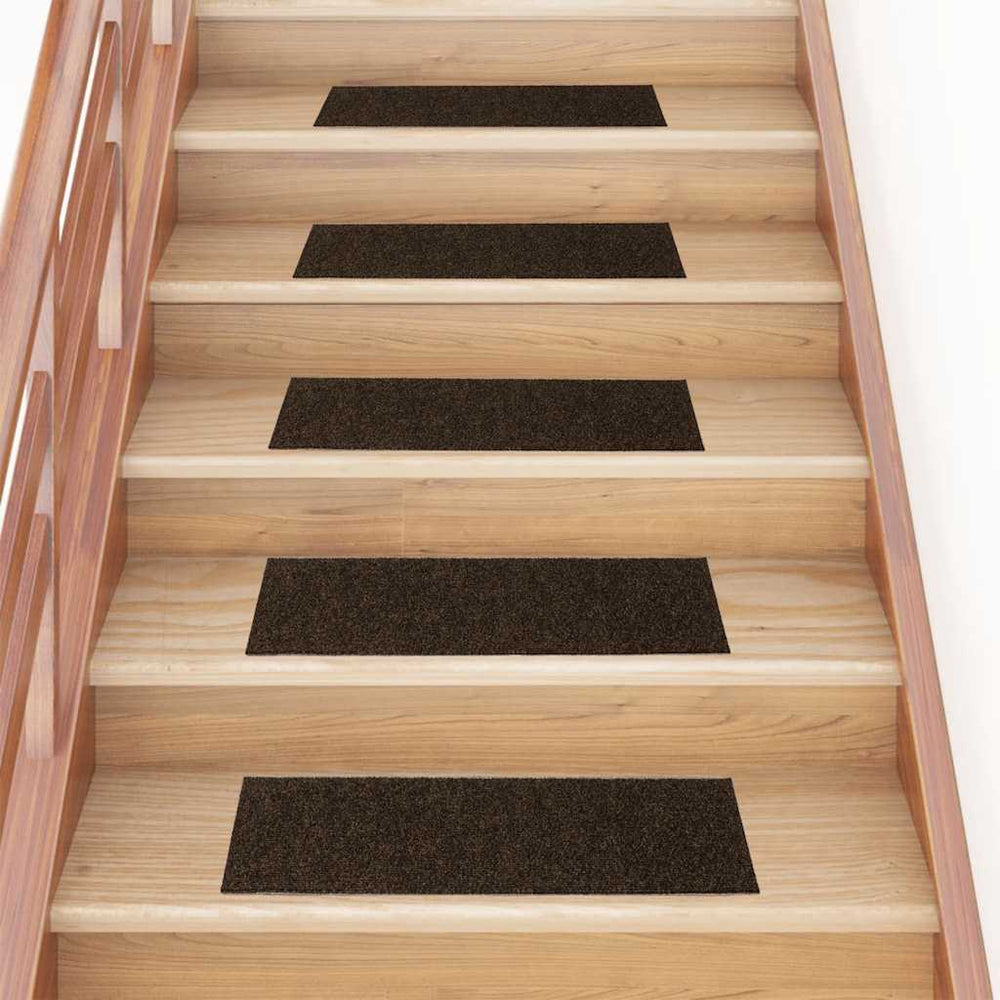 Selbstklebende Stufenmatten Braun 76x20 cm, 15er Set