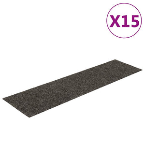 Selbstklebende Stufenmatten Anthrazit 76x20 cm, 15 Stk