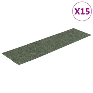 Selbstklebende Stufenmatten Grün 76x20 cm, 15er Set
