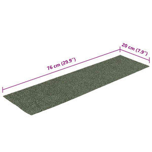 Selbstklebende Stufenmatten Grün 76x20 cm, 15er Set