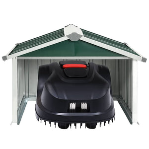 Rasenmäher Garage 92x97x63 cm Verzinkter Stahl Grün