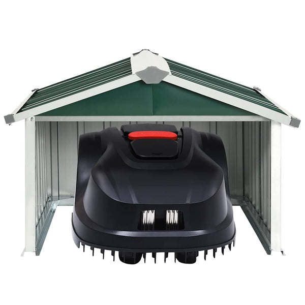 Rasenmäher Garage 92x97x63 cm Verzinkter Stahl Grün