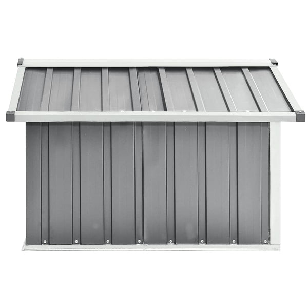 Rasenmäher Garage 92x97x63 cm Verzinkter Stahl Grau