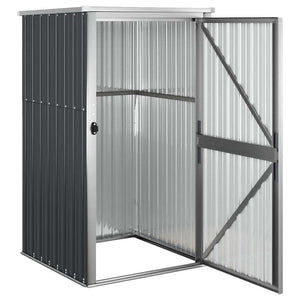 vidaXL Abri de jardin anthracite 88x89x161 cm en acier galvanisé