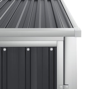 vidaXL Abri de jardin anthracite 88x89x161 cm en acier galvanisé