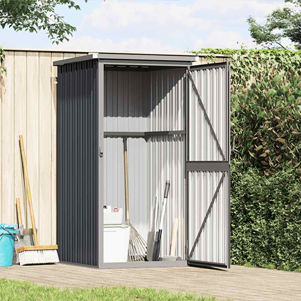 vidaXL Abri de jardin anthracite 88x89x161 cm en acier galvanisé