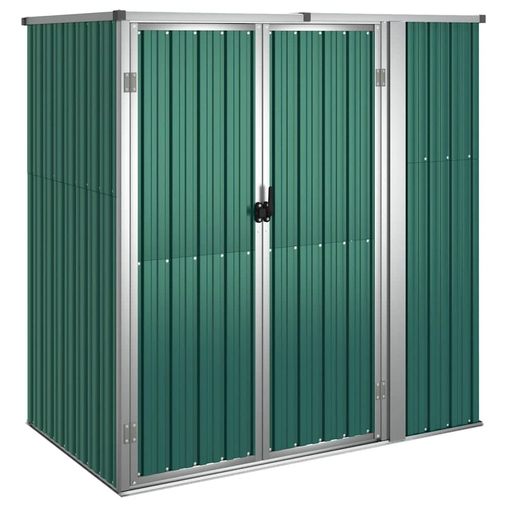 vidaXL Abri de jardin vert 161x89x161 cm en acier galvanisé
