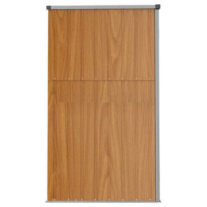Gerätehaus Braun 161x89x161 cm Verzinkter Stahl