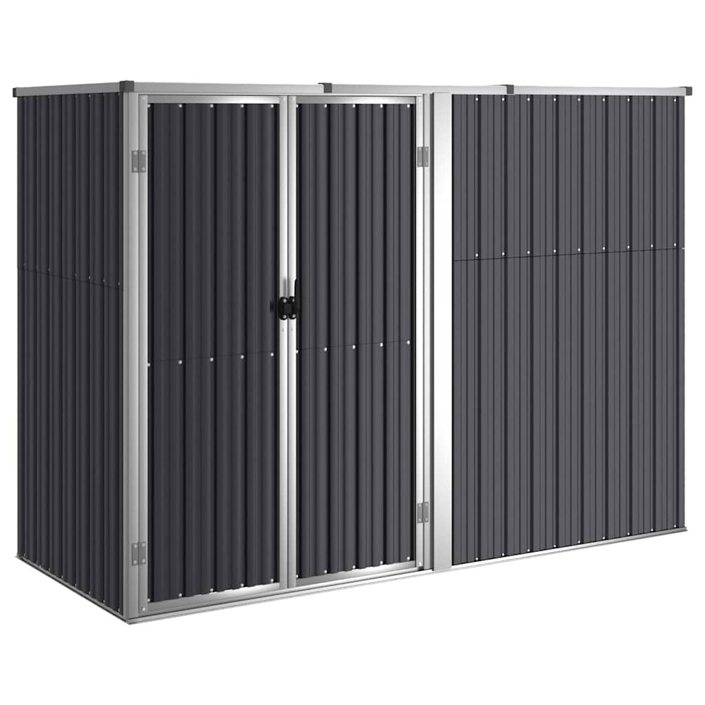 vidaXL Abri de jardin Anthracite 225x89x161 cm Acier galvanisé