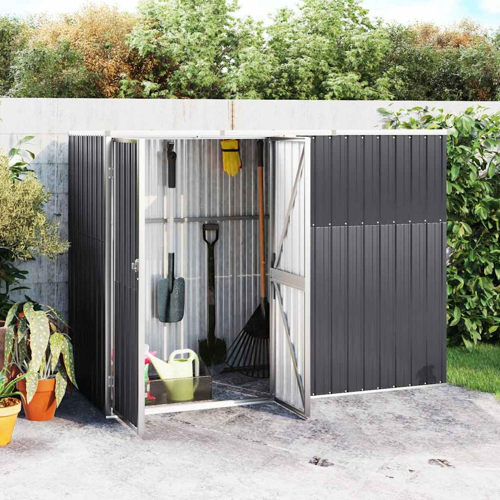 vidaXL Abri de jardin Anthracite 225x89x161 cm Acier galvanisé