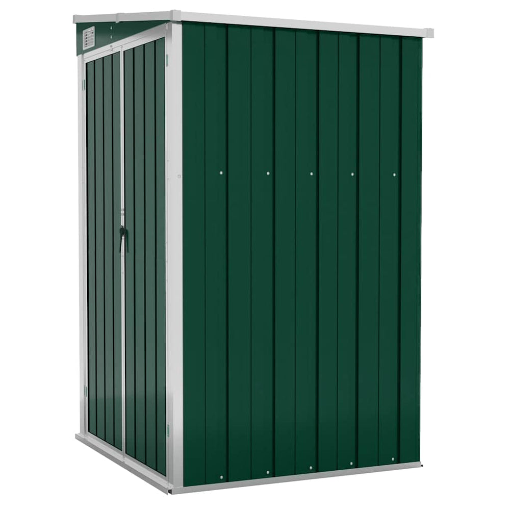 vidaXL Abri de jardin en appentis vert 118x100x178 cm acier galvanisé