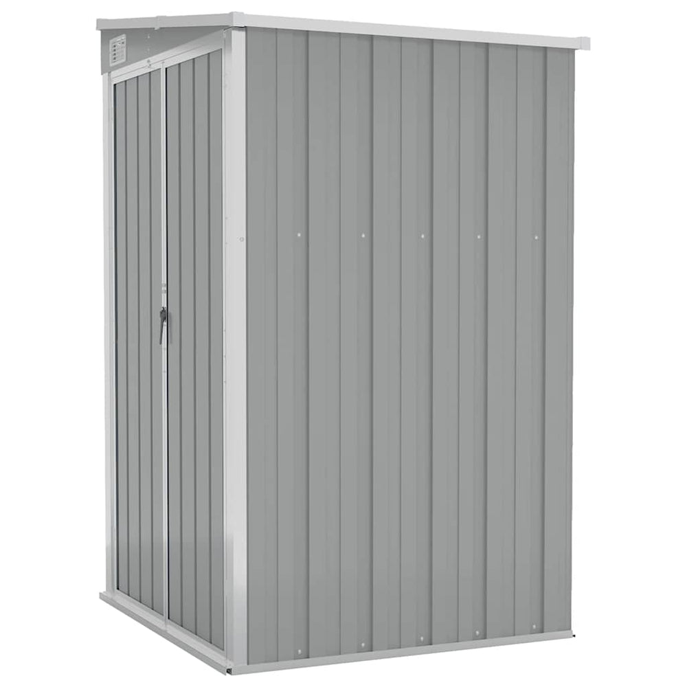 vidaXL Abri de jardin mural Gris 118x100x178 cm Acier galvanisé