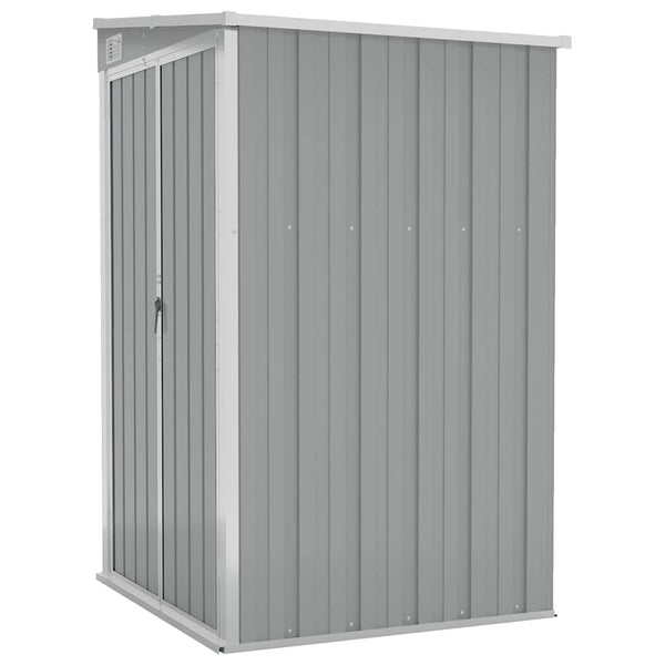 Anbauschuppen Grau 118x100x178 cm Verzinkter Stahl