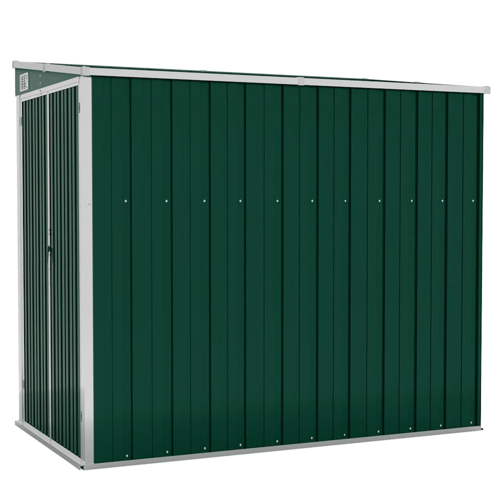 vidaXL Abri de jardin adossé Vert 118x194x178 cm Acier galvanisé