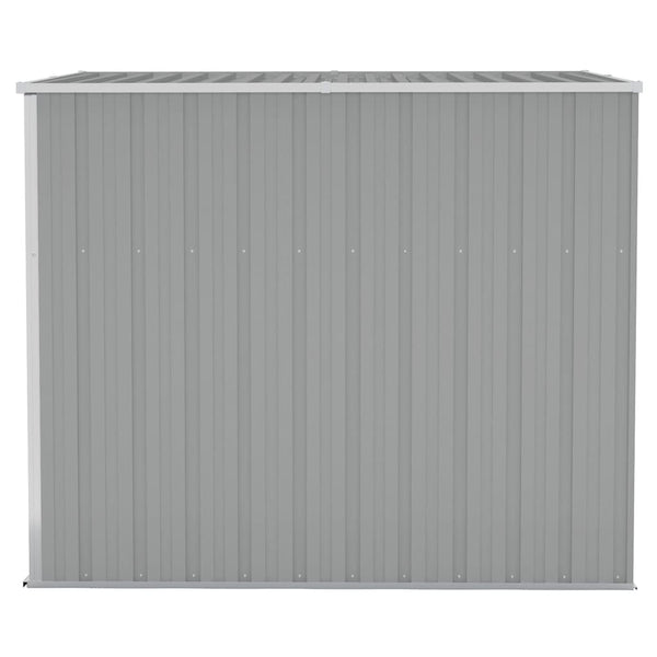 Anbauschuppen Grau 118x194x178 cm Verzinkter Stahl