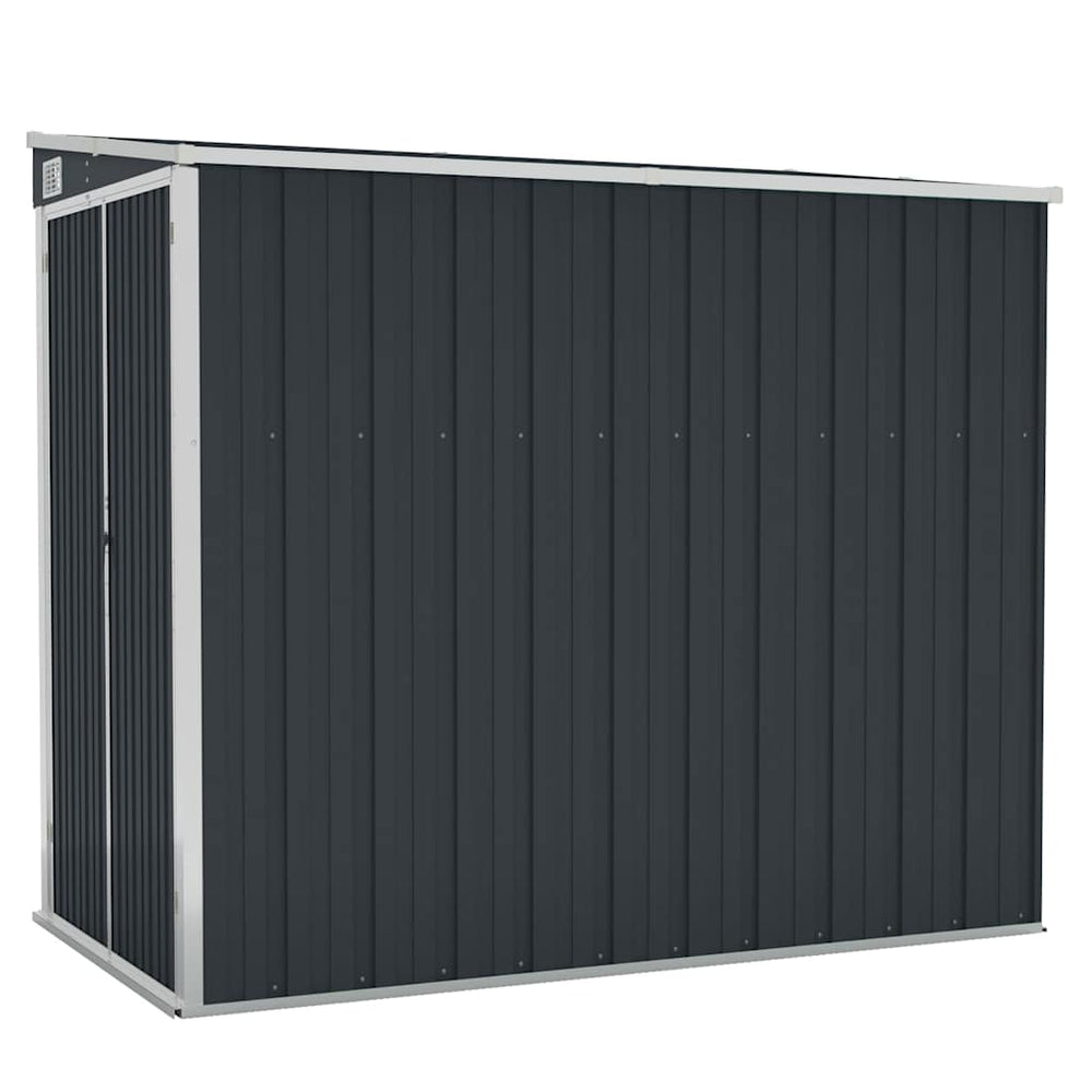 vidaXL Abri de jardin adossé anthracite 118x194x178 cm Acier galvanisé