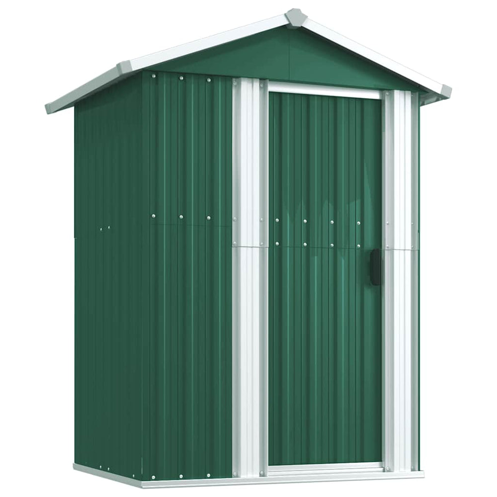 vidaXL Abri de jardin vert 126x97,5x177 cm en acier galvanisé