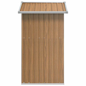 Gartenhaus Braun 126x97,5x177 cm Verzinkter Stahl