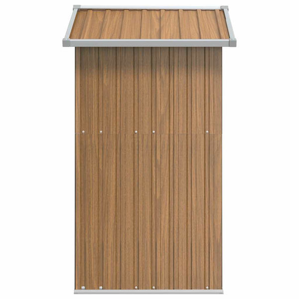 Gartenhaus Braun 126x97,5x177 cm Verzinkter Stahl