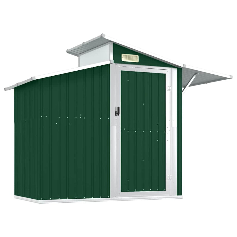 vidaXL Abri de jardin vert 270x130x208,5 cm en acier galvanisé