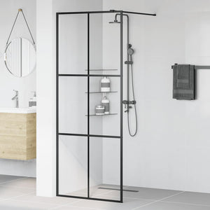 Duschwand für Begehbare Dusche mit Klarem ESG Glas 80x195 cm