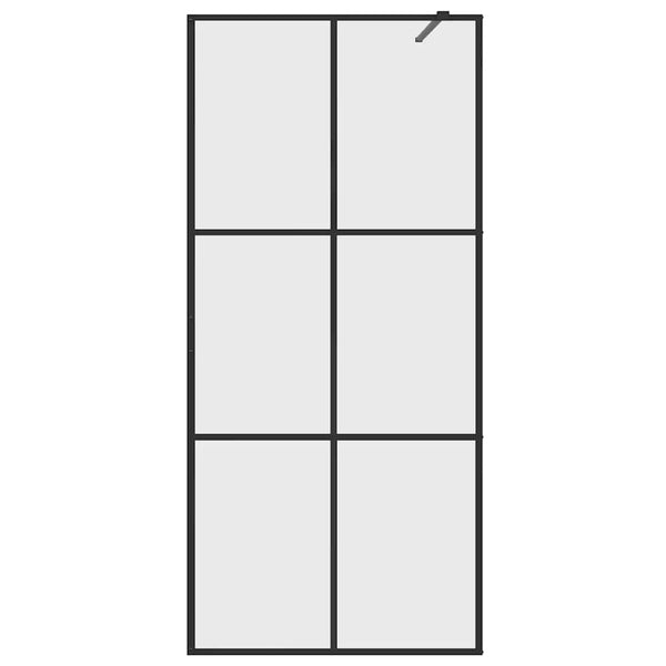 Duschwand für Begehbare Dusche mit Klarem ESG Glas 90x195 cm