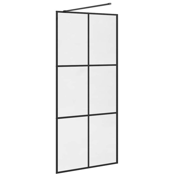 Duschwand für Begehbare Dusche mit Klarem ESG Glas 90x195 cm