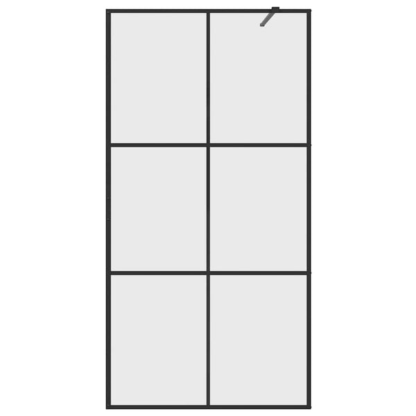 Duschwand für Begehbare Dusche mit Klarem ESG Glas 100x195 cm