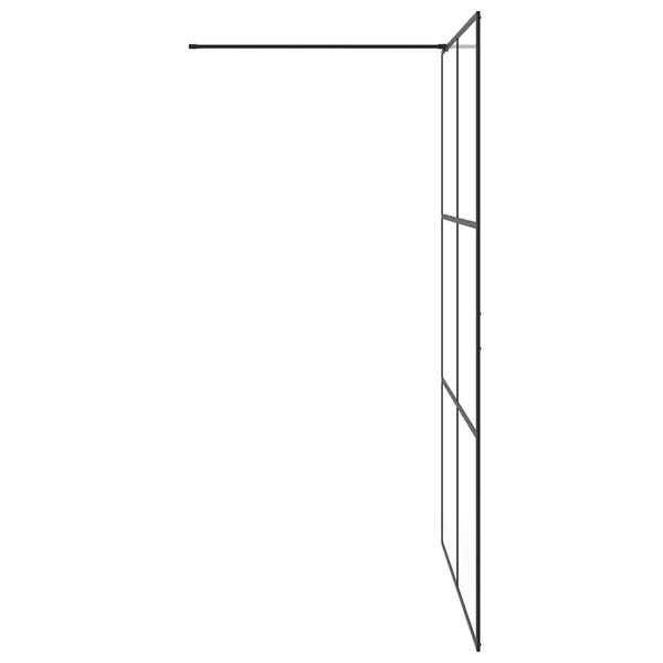 Duschwand für Begehbare Dusche mit Klarem ESG-Glas 140x195 cm