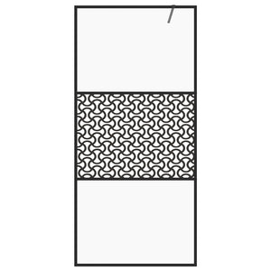 Duschwand für Begehbare Dusche mit Klarem ESG Glas 80x195 cm