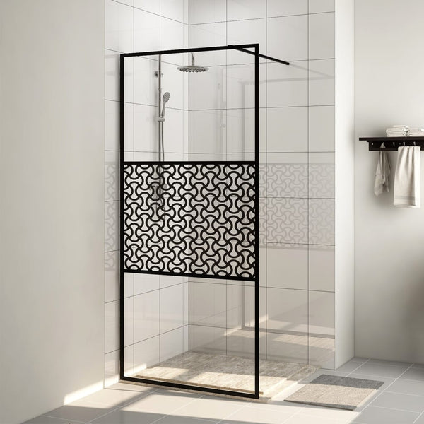 Duschwand für Begehbare Dusche mit Klarem ESG Glas 100x195 cm