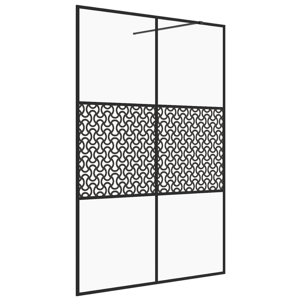 Duschwand für Begehbare Dusche mit Klarem ESG-Glas 140x195 cm