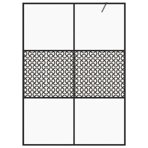 Duschwand für Begehbare Dusche mit Klarem ESG-Glas 140x195 cm