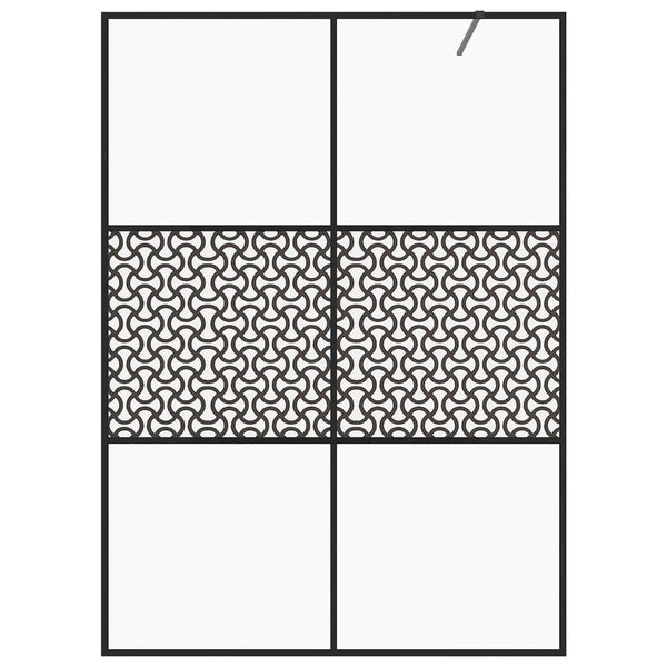 Duschwand für Begehbare Dusche mit Klarem ESG-Glas 140x195 cm