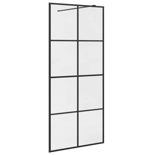 Duschwand für Begehbare Dusche mit Klarem ESG Glas 90x195 cm