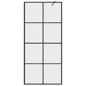 Duschwand für Begehbare Dusche mit Klarem ESG Glas 90x195 cm