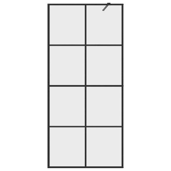 Duschwand für Begehbare Dusche mit Klarem ESG Glas 90x195 cm
