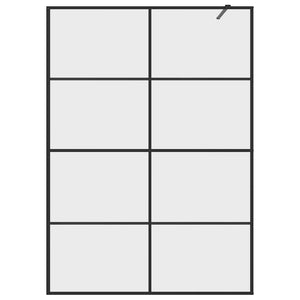 Duschwand für Begehbare Dusche mit Klarem ESG-Glas 140x195 cm