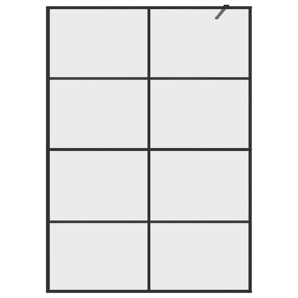 Duschwand für Begehbare Dusche mit Klarem ESG-Glas 140x195 cm
