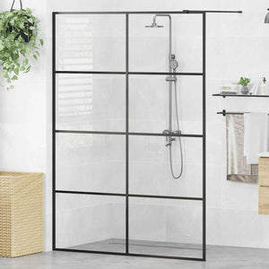 Duschwand für Begehbare Dusche mit Klarem ESG-Glas 140x195 cm