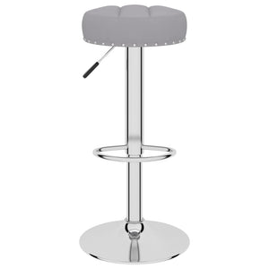 Barhocker Grau Stoff 2er Set