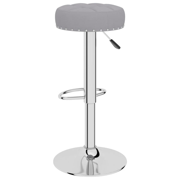Barhocker Grau Stoff 2er Set