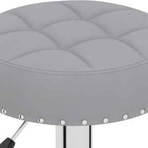 Barhocker Grau Stoff 2er Set