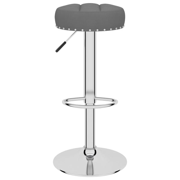 vidaXL Tabourets de bar 2 pcs Gris foncé Tissu