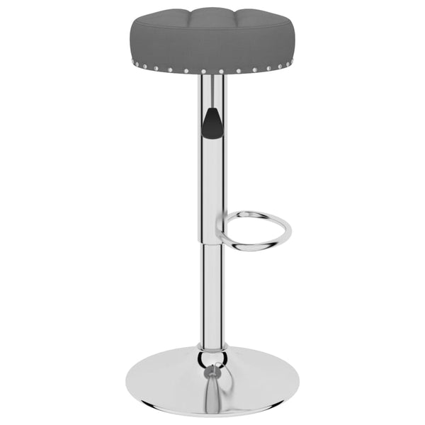 vidaXL Tabourets de bar 2 pcs Gris foncé Tissu