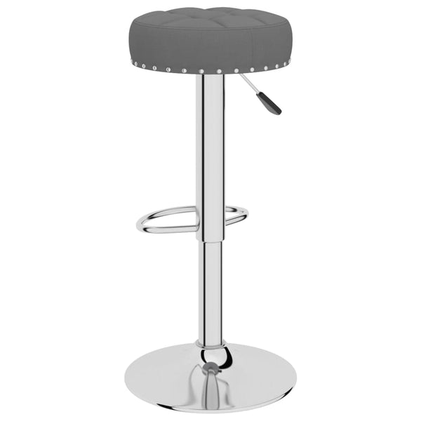 vidaXL Tabourets de bar 2 pcs Gris foncé Tissu