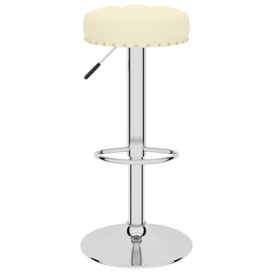 vidaXL Tabourets de bar 2 pcs Tissu Crème