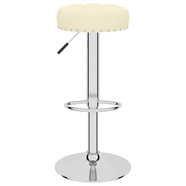 vidaXL Tabourets de bar 2 pcs Tissu Crème